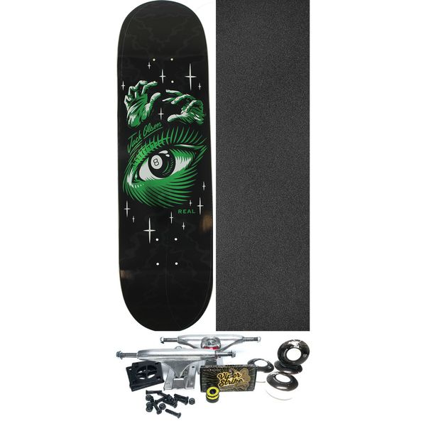 Real Skateboards Jack Olson All Seeing Skateboard Deck - 8.38" x 31.8" - Complete Skateboard Bundle